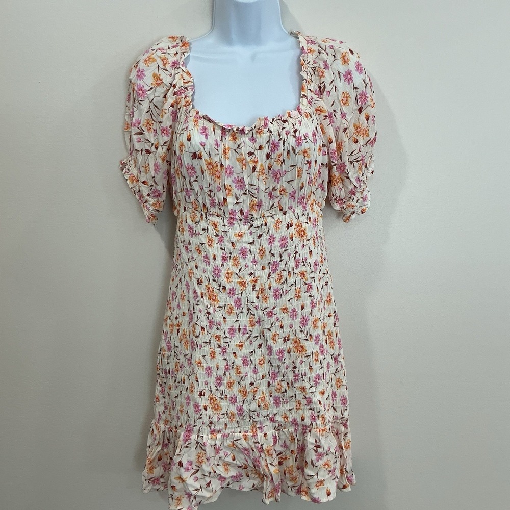 Lily Rose Dress‎ Smocked Floral Fairy Romantic Milkmaid Cottagecore Size M